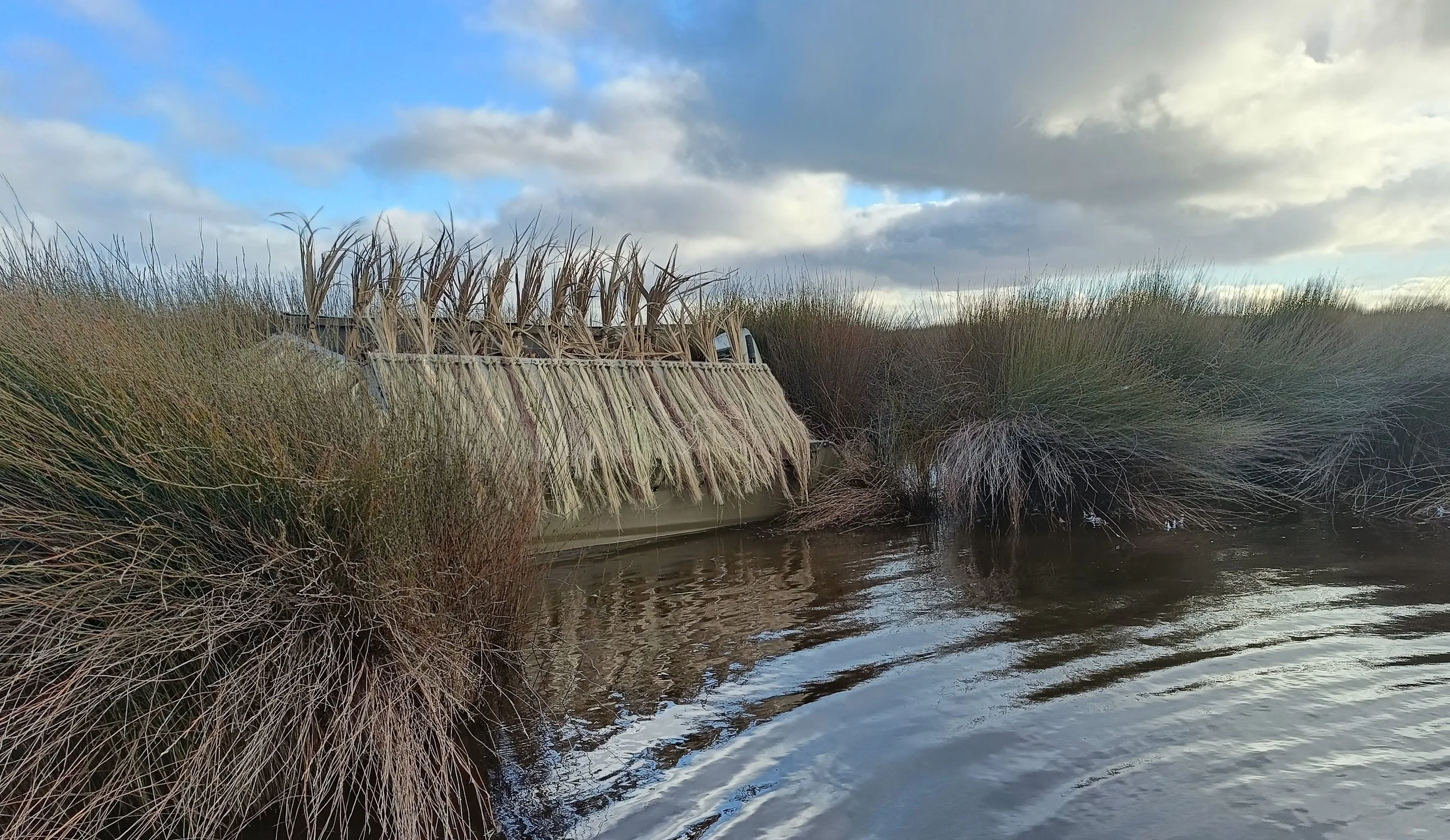 Duck Boat Blind — Huntercraft boats